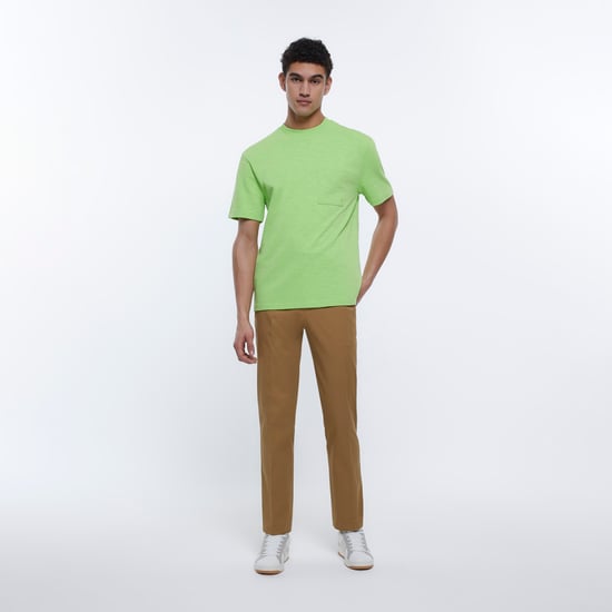 River Island Mens Chino Trousers Stone Holloway Road Tapered