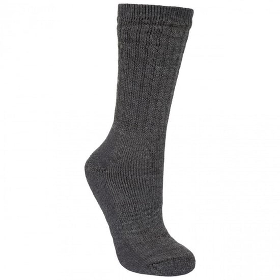 Trespass Herenwandelaar Merino Wollen Wandelschoenen Sokken (1 Paar) (Zwarte mergel) - Image 1
