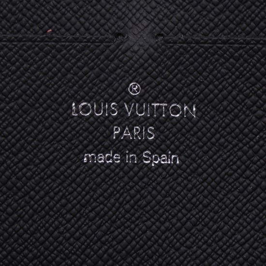 Louis Vuitton Dragonne Zippy Damier Portemonnee in Zwart Gecoat Canvas - Image 6