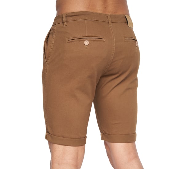 Crosshatch Heren Sinwood Chino Shorts (Kaneel) - Image 4