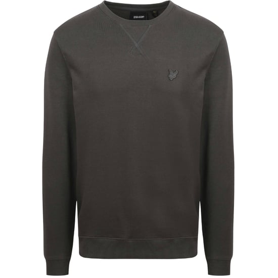 Lyle & Scott tonaal Eagle-logo donkergrijs pull-over sweatshirt - Image 1