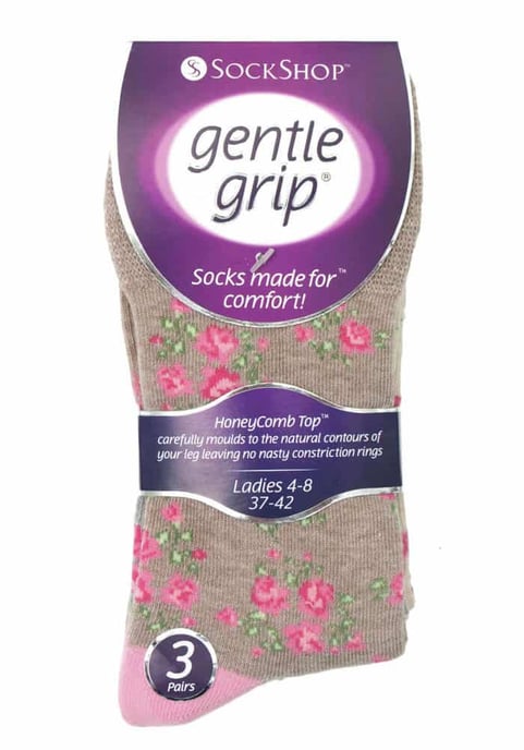 6 paar sokken zonder elastiek damessokken met zachte grip - GG33 - Image 2
