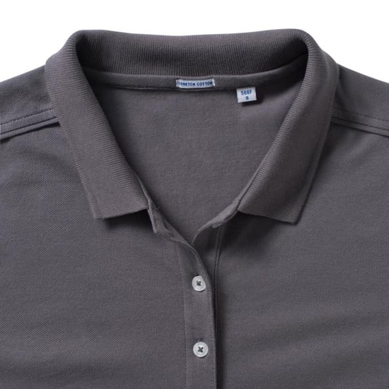 Russell Womens/Ladies Stretch Short Sleeve Polo Shirt (Convoy Grey)