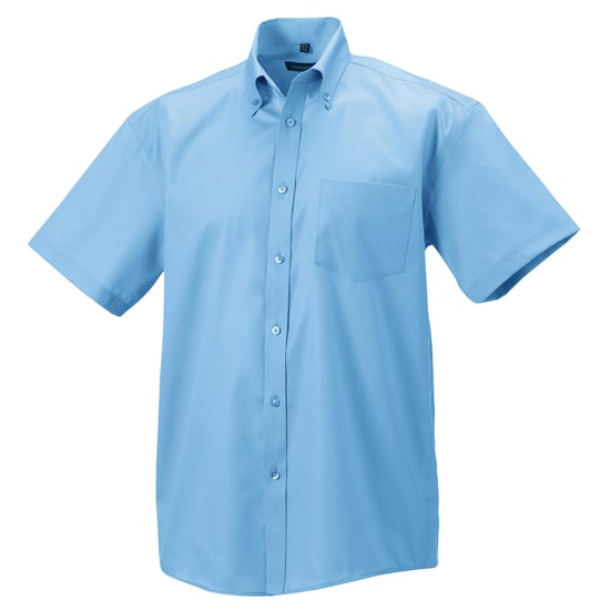 Russell Collectie Heren Korte Mouw Ultiem Niet-Ijzershirt (Heldere lucht) - Image 1