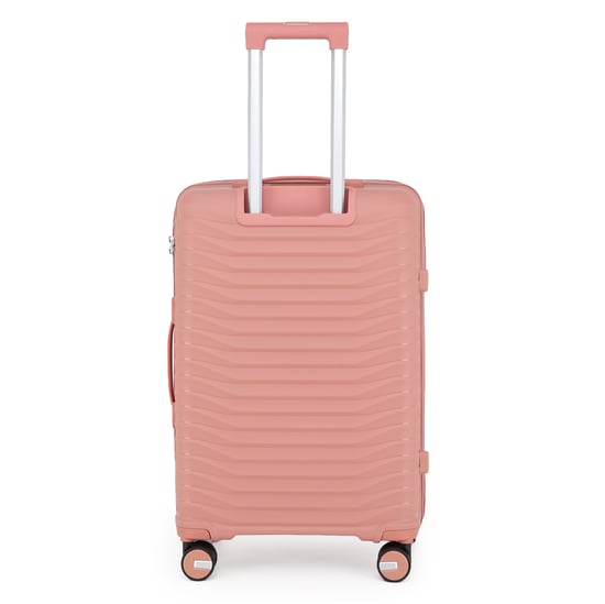 Hard Shell Pink Classic Suitcase 8 Wheel Cabin TSA Luggage Case Holiday Travel