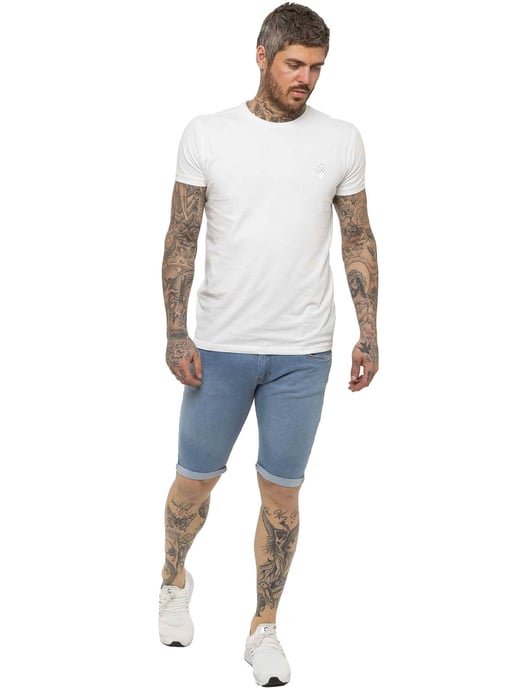 Kruze van Enzo | Heren Skinny Fit Denim Shorts - Image 5