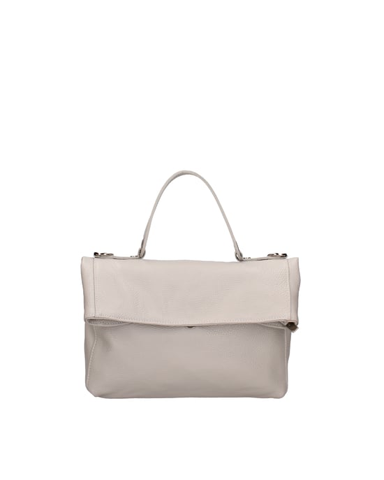 Viola Castellani Shoulder bag convertible into a backpack Women LIGHT GREY