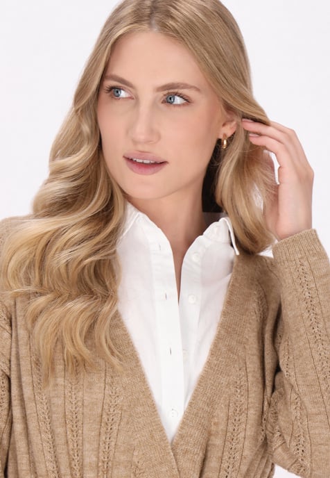 Dreimaster Vest Dames beige - Image 5