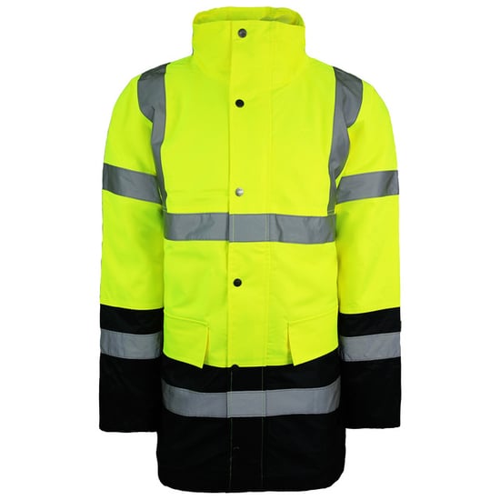 Dickies Hoge Zichtbaarheid Snelweg Veiligheid Tweekleurig Heren Geel Jasje - Image 1