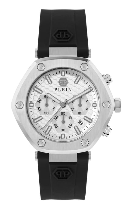 Philipp Plein The Hexagon Chrono Heren Zwarte Horloge PWZBA0123 - Image 1