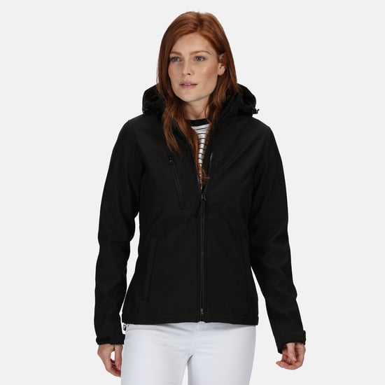 Regatta Womens/Ladies Venturer 3 Layer Membrane Soft Shell Jacket (Black)