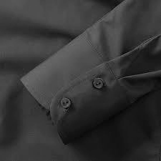 Russell Collectie Dames/Dames Lange Mouwen Poly-Katoen Gemakkelijk Onderhoud Gepaste Poplin Shirt (Zwart) - Image 4