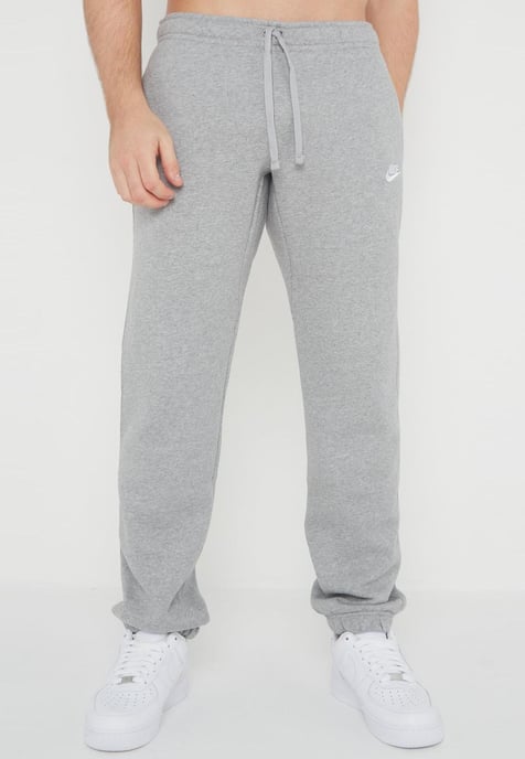 Nike Heren Sportswear Club Fleece Hooded Tracksuit in Grijs - Image 4
