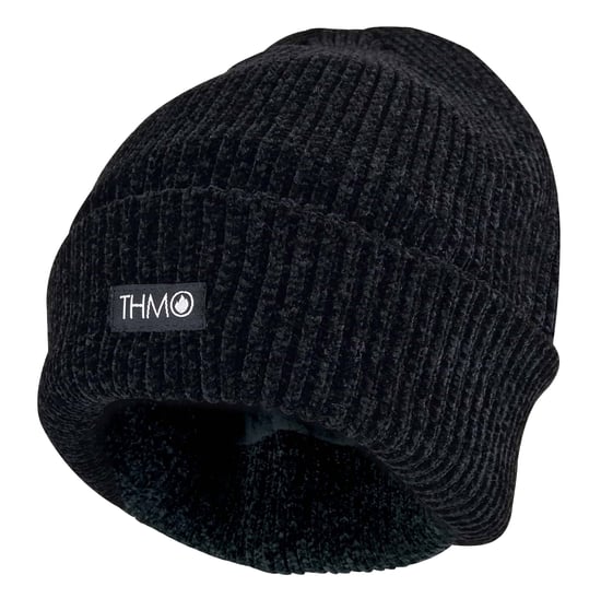 THMO - Dunsulate muts van 3 meter lang, chenille voor dames - Zwart - Image 1