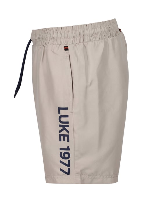 Luke 1977 Men's Side On Swim Shorts in Stone Beige