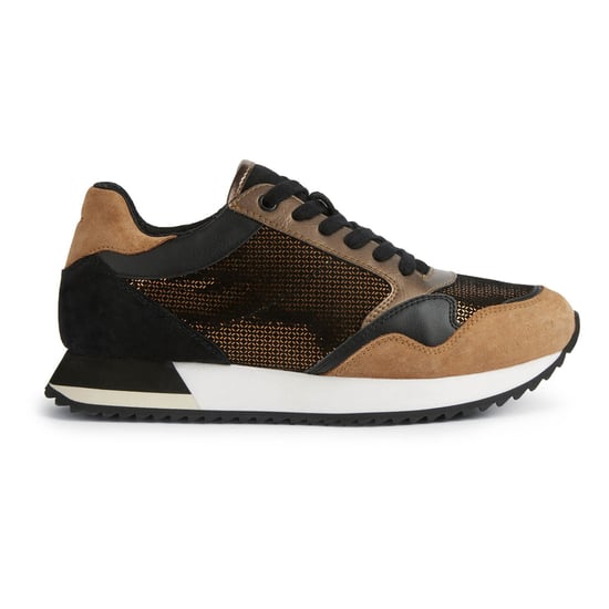 Geox Doralea Leren Dames Sneakers In Brons/Toffee - Image 4