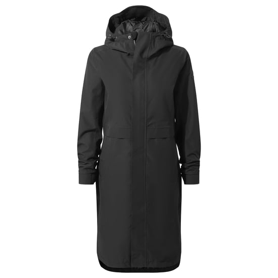 Saunter Womens Long Waterproof Jacket Black - Image 5