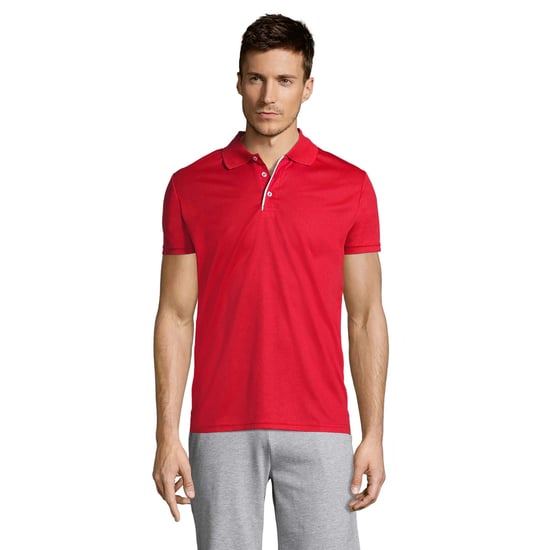 SOLS Heren Performer Sport Poloshirt (Rood) - Image 1