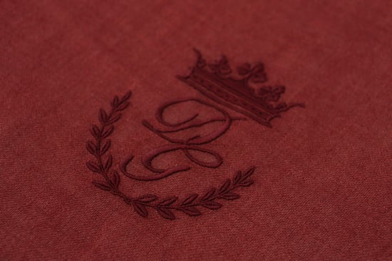Dolce & Gabbana Red DG Crown Cashmere Silk Shawl Fringe Wrap Men's Scarf