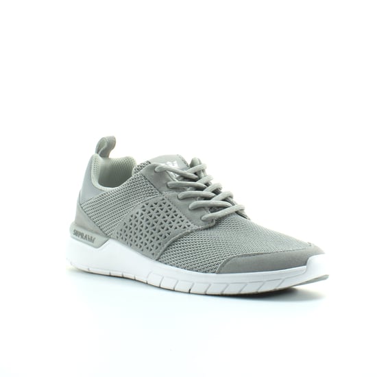 Supra Scissor Light Grey Textile Mens Lace Up Running Trainers 08027 054