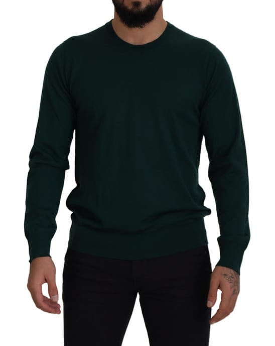 Dolce & Gabbana Groene Kasjmier Rundhals Trui Voor Heren - Image 1