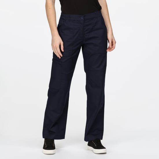 Regatta Womens/Ladies New Action Water Repellent Trousers (Navy)