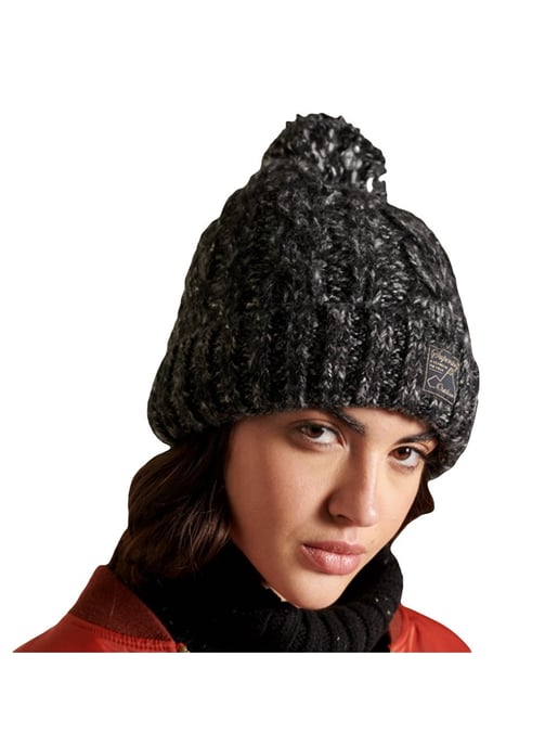 Superdry Kabelbeanie van tweed - Image 2