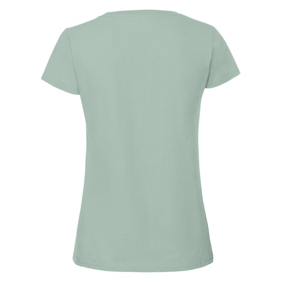 Fruit Of The Loom Vrouwen / Dames Ringgesponnen Premium T-Shirt (Salie) - Image 3
