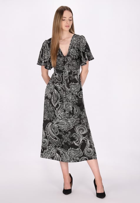 Dreimaster Jurk Dames zwart wit - Image 2