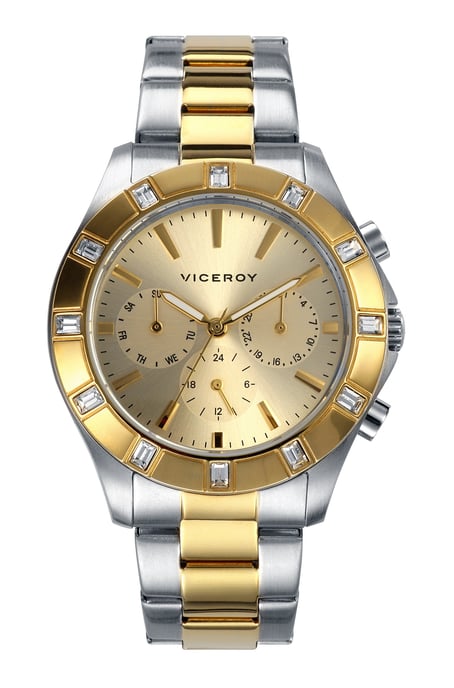 VICEROY Two Tone Stainless Steel Chronograph Watch