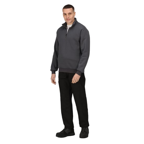 Regatta Mens Pro Quarter Zip Sweatshirt (Seal Grey)