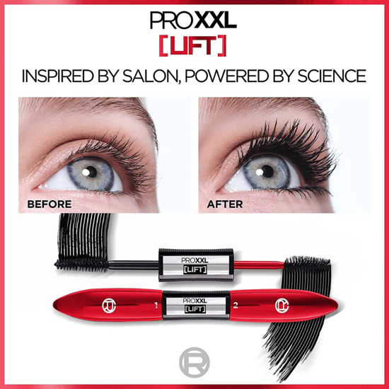 L'Oreal Paris Pro XXL Lift 2 Stap Mascara - Zwart - Image 5