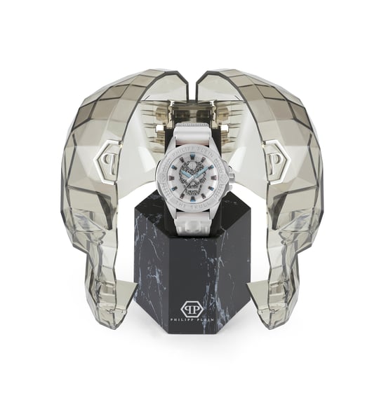 Philipp Plein The $kull Unisex Horloge Wit PWAAA1521 - Image 4