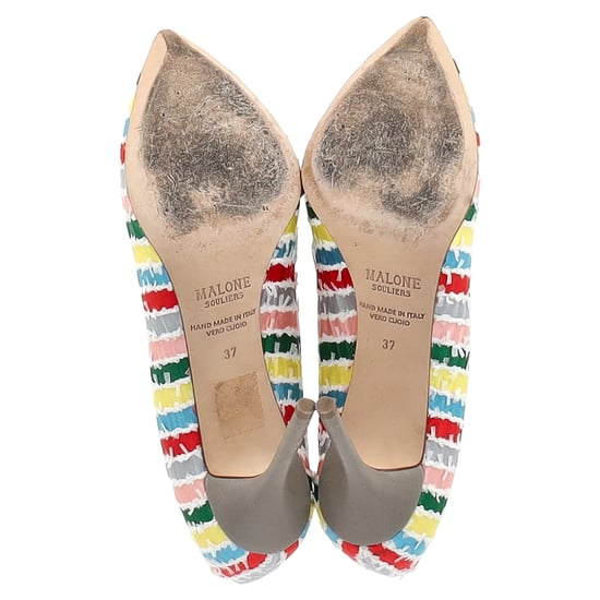 Malone Souliers Brenda Pumps in Multicolor Canvas - Image 6
