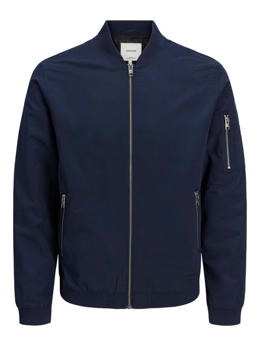 JACK & JONES ESSENTIALS bomberjack JJERUSH navy blazer - Image 1