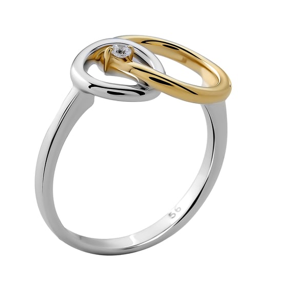 Orphelia Dames 925 Sterling Zilveren Ring - Zilver/Goud ZR-7503/1 - Image 3