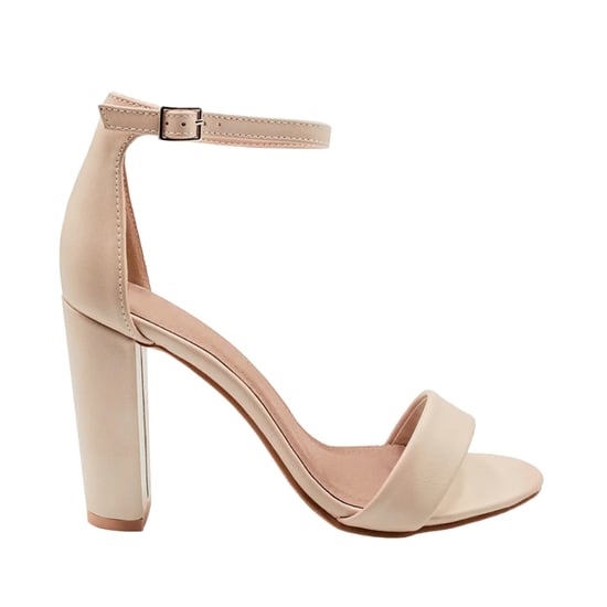 Where's That From Dames/Dames Skye PU Strappy Gesp Blokhak Sandalen (Naakt) - Image 1