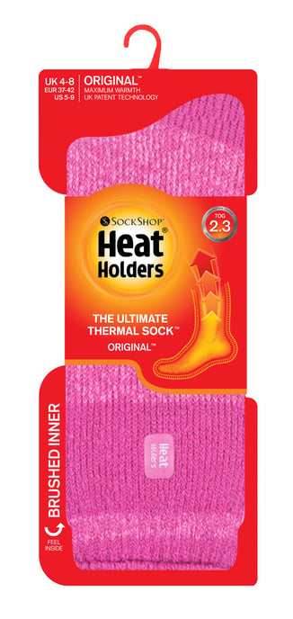 Heat Holders - Dames 2.3 tog thermo wintersokken - Advertentieblok Roze - Image 2