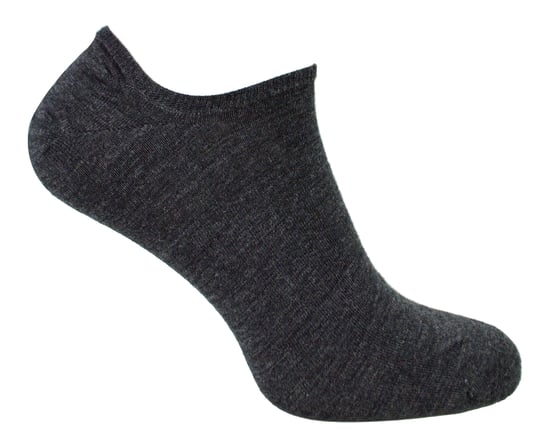 Steven - 1 Paar Heren Merino Wol Onzichtbare Sokken - Warme Footsies Sokken - Houtskool - Image 1