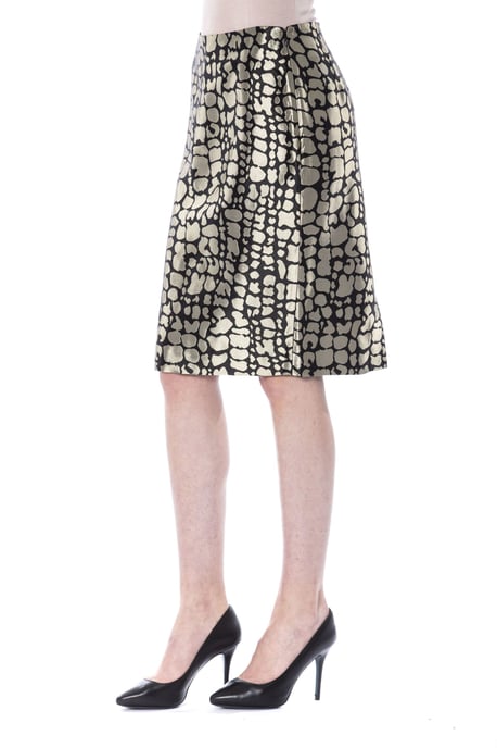 BYBLOS Women's Gold Viscose Skirt