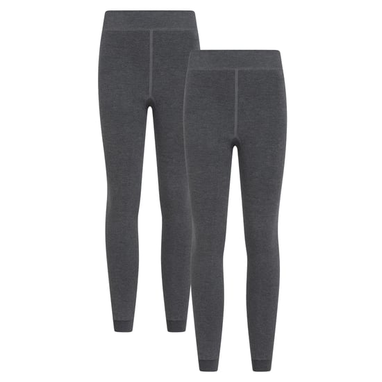 Mountain Warehouse Dames/Dames Fleece Gevoerde Thermische Legging (Set van 2) (Houtskool) - Image 1