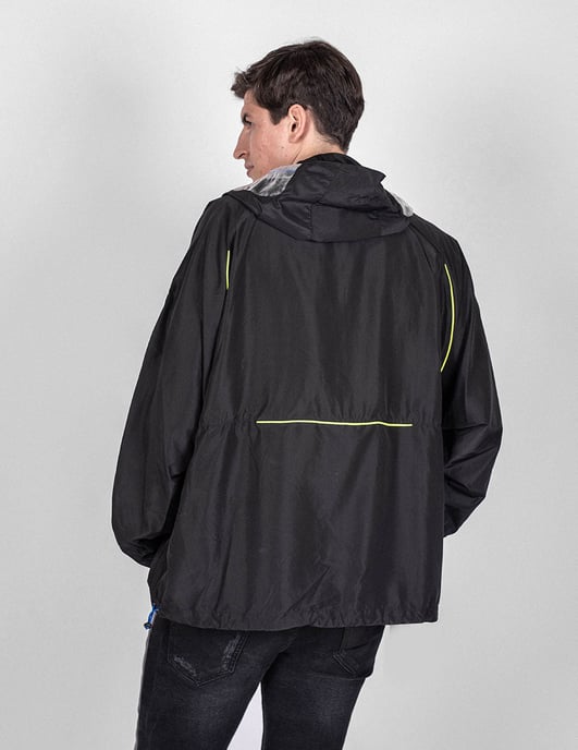 Les Hommes jas K Way Mannen zwart - Image 4