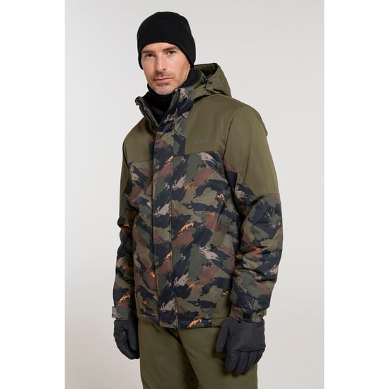 Mountain Warehouse Heren Camo Ski-jas & -broek (Kaki Bruin) - Image 1