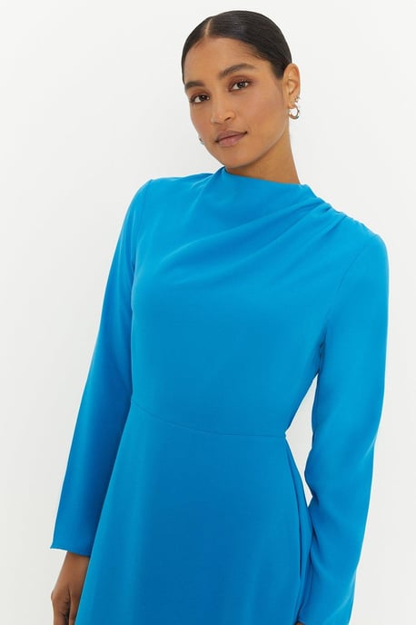 Draped Midi Dress