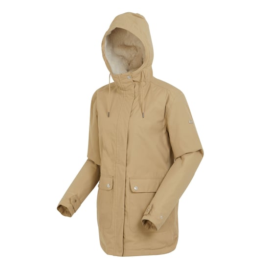 Regatta Womens/Ladies Broadia Waterproof Jacket (Barleycorn/Light Vanilla)