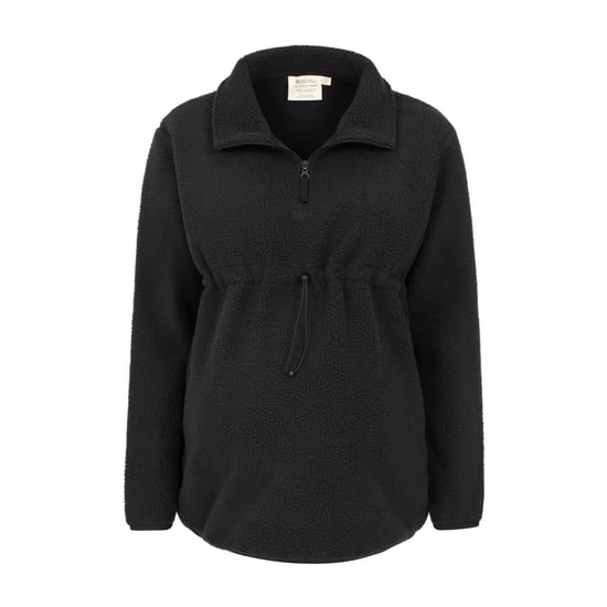 Mountain Warehouse Dames/Dames Sherpa Half Rits Zwangerschaps Fleece Top (Zwart) - Image 3