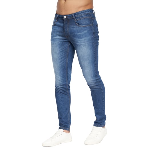Crosshatch Heren Malcolm Slim Jeans (Stone Wash) - Image 6