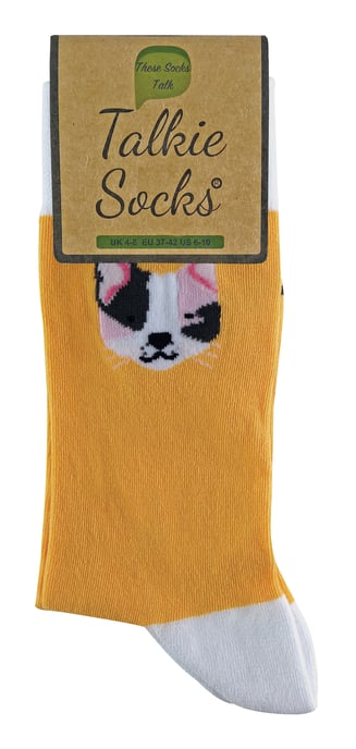Nieuwigheid katoenen sokken met katten- en hondenpatroon - Kat - Image 2