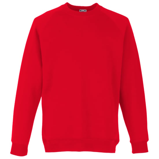 Fruit Of The Loom Kinderen Unisex Raglan mouwen Sweatshirt (Rood) - Image 1