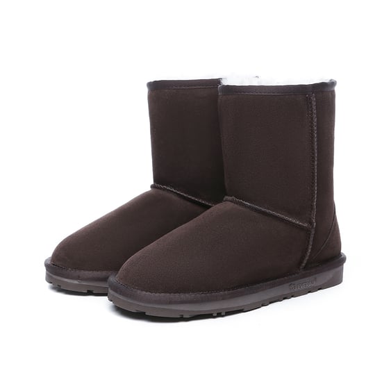 EVER AU Women Parrot Short Classic Boots - Chocolate